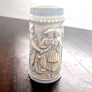 Antique style German Blue Grey Beer 1880s 9.5 Inch